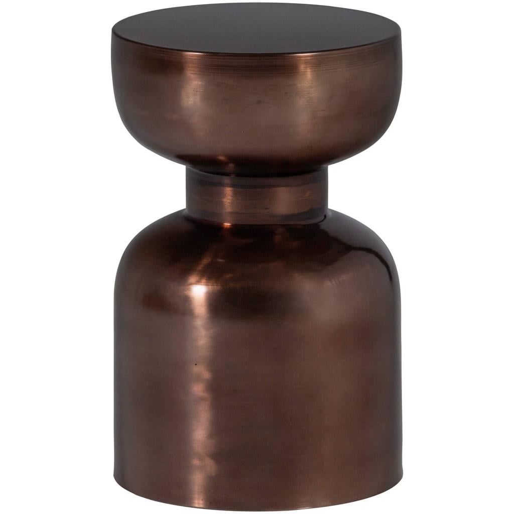 WOOOD Frits Bijzettafel - Metaal - Brons - 47x30x30