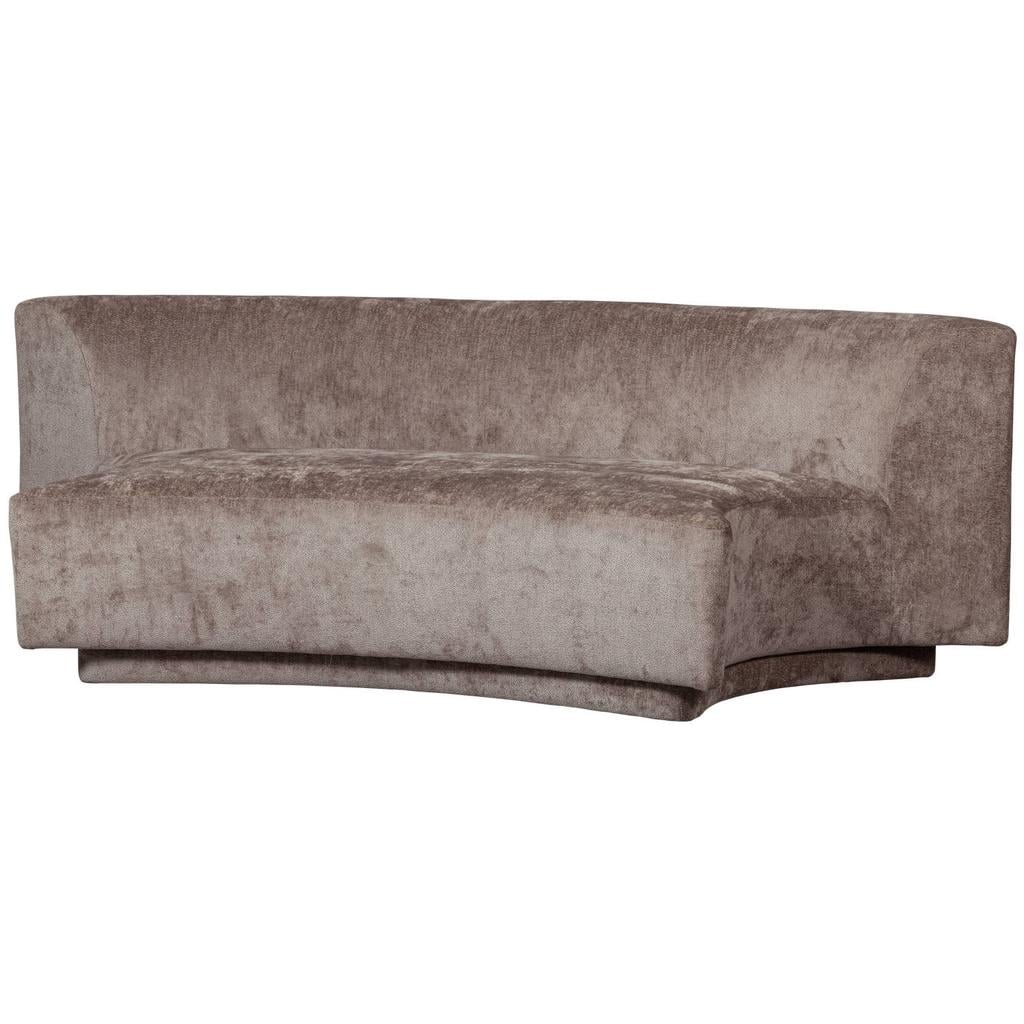 WOOOD WOOOD Popular 2-zits Bankje - Polyester - Taupe - 72x215x97