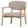 WOOOD WOOOD Udar Fauteuil Met Houten Frame - Polyester - Naturel