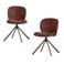 WOOOD WOOOD Femke Eetkamerstoelen - Bouclé - Naturel - Set van 2