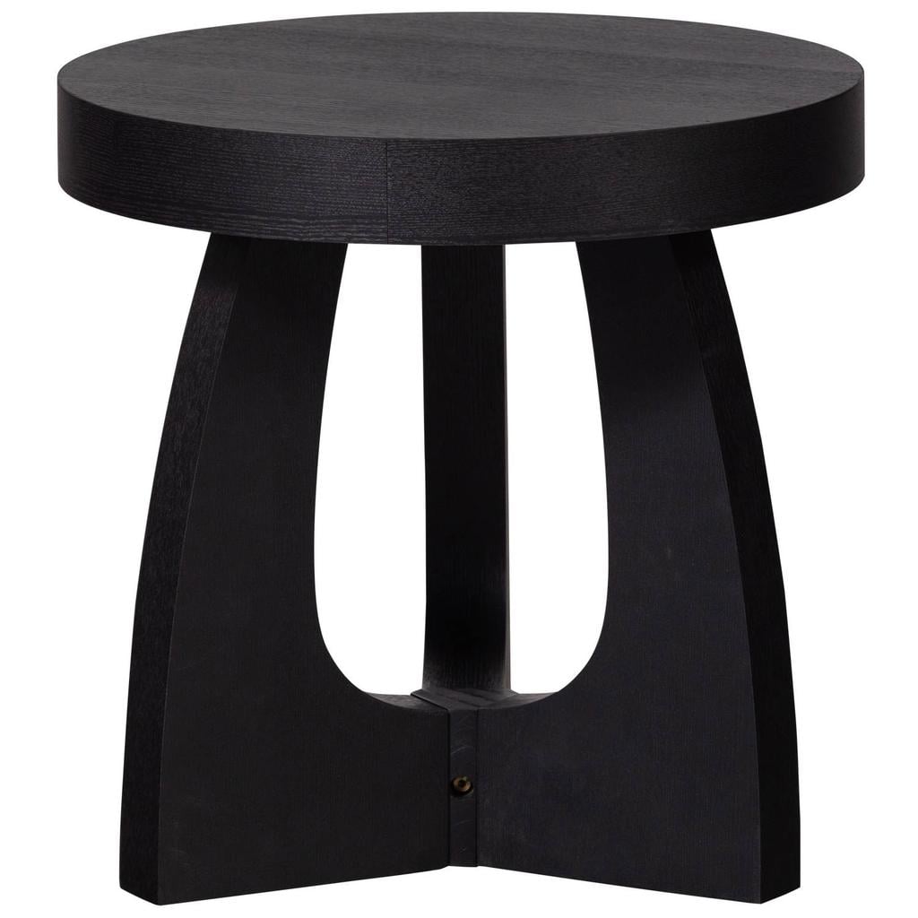 WOOOD WOOOD Tala Bijzettafel - MDF Fineer - Zwart - 45x45x45