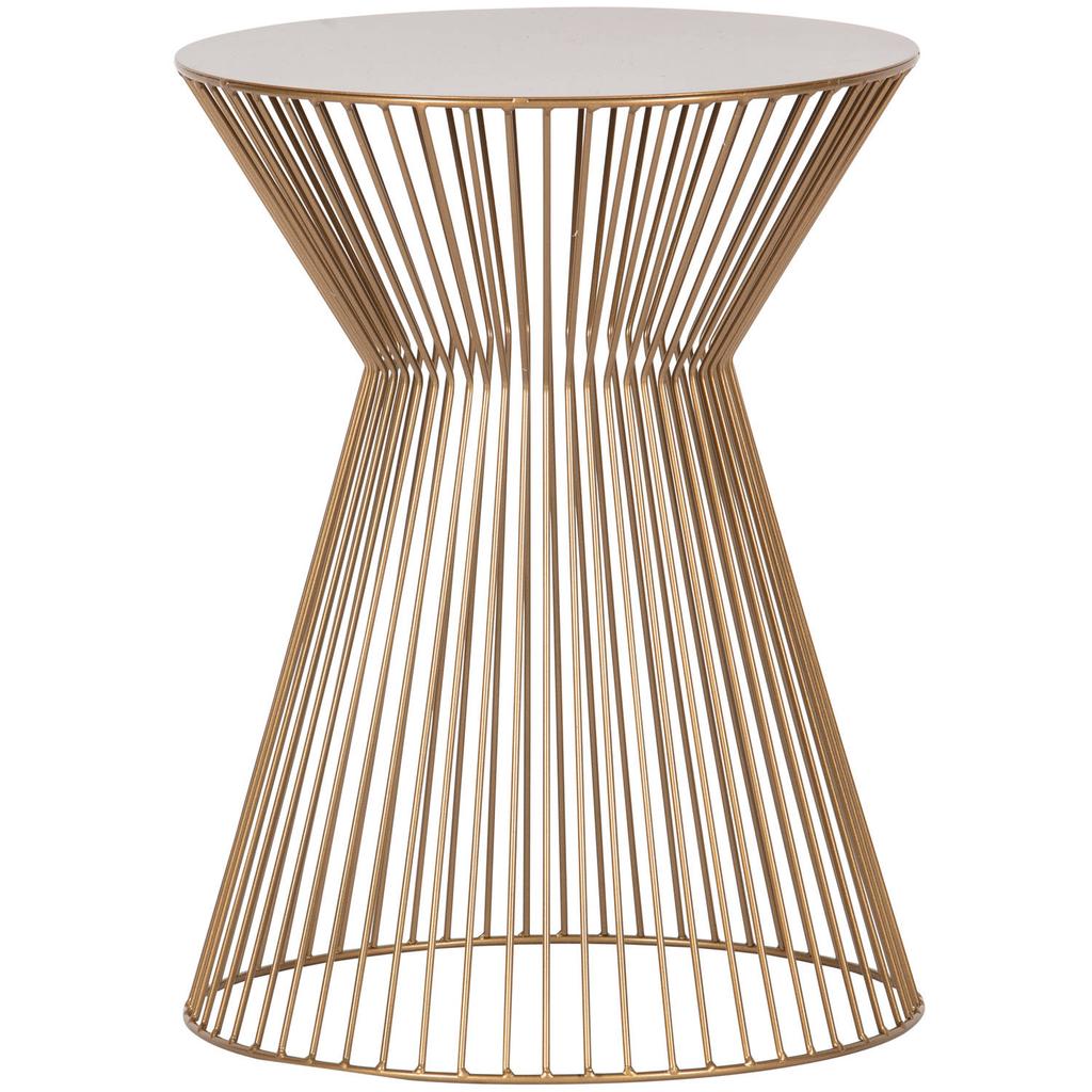 WOOOD WOOOD Suus Bijzettafel - Metaal - Zwart - 46x Ø35