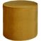 WOOOD WOOOD Sara Poef Hoog 46xØ46 cm - Velvet - Donkerbruin