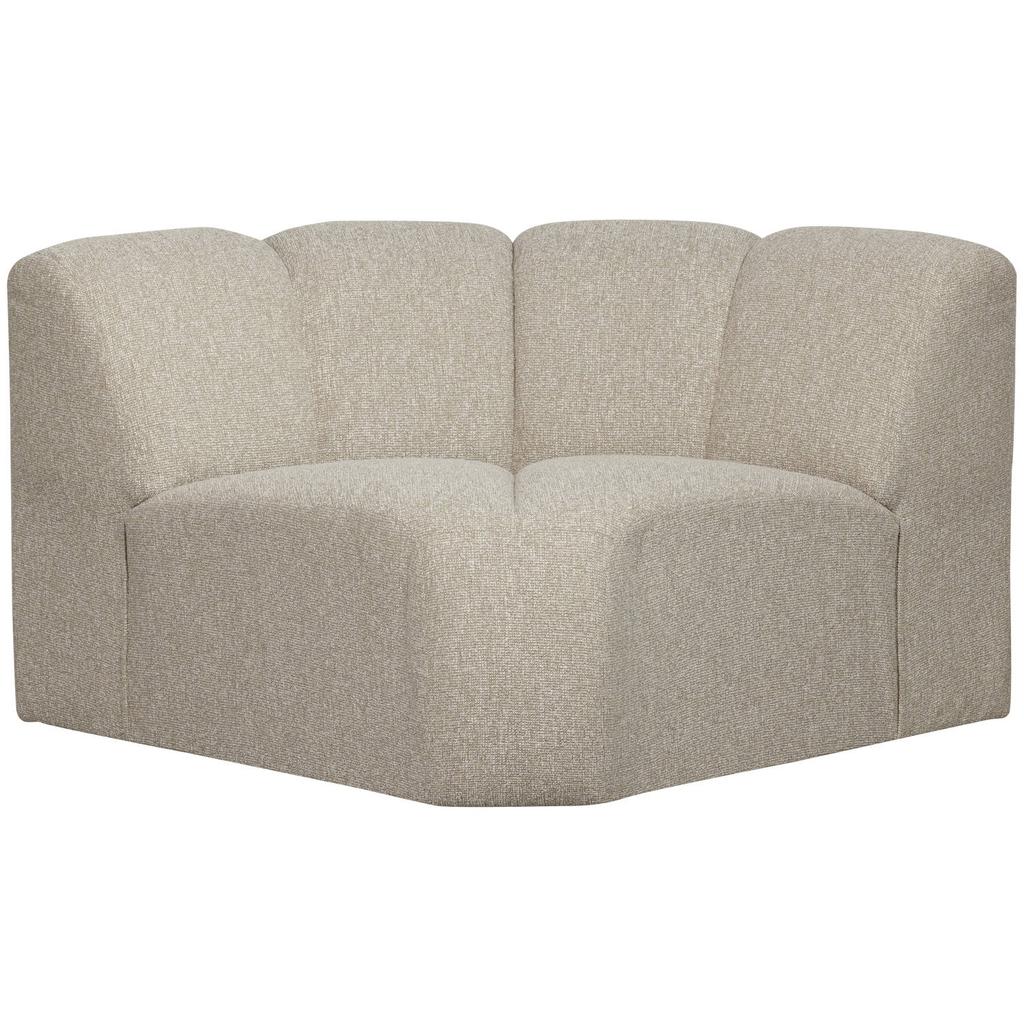 WOOOD WOOOD Mojo Bank Hoekelement - Bouclé - Beige Melange - 75x68x77