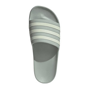 Adilette Aqua badslippers grijsgroen/ecru