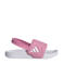 adidas Sportswear Adilette Estrap 2.0 badslippers met hielbandje roze/wit