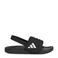 adidas Sportswear Adilette Estrap 2.0 badslippers met hielbandje zwart