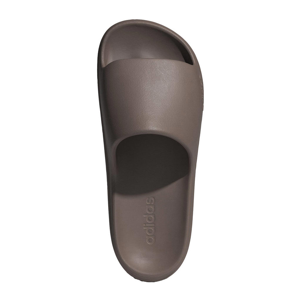 Bruine unisex adidas Sportswear Adilette Lumia badslippers van rubber