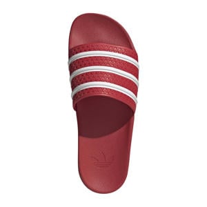 Adilette badslippers rood/wit