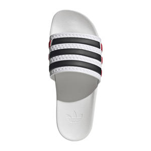 Adilette OG badslippers wit/zwart/rood