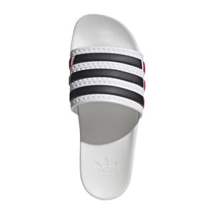 Adilette OG badslippers wit/zwart/rood