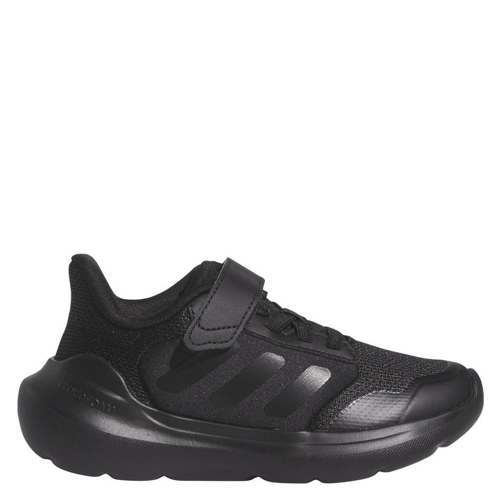 Zwarte jongens en meisjes adidas Sportswear Tensaur Run 3.0 sneakers van mesh-pu/voering: mesh/voetbed: eva met veter- met klittenbandsluiting