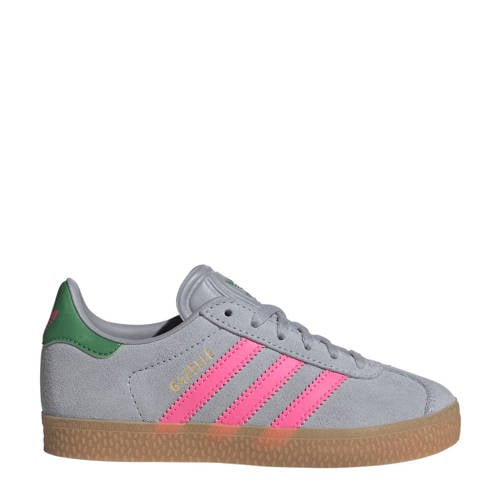 adidas Originals Gazelle sneakers grijs/roze afbeelding