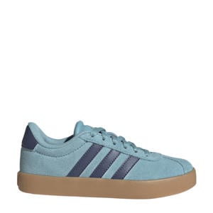 VL Court 3.0 suede sneakers lichtblauw/donkerblauw