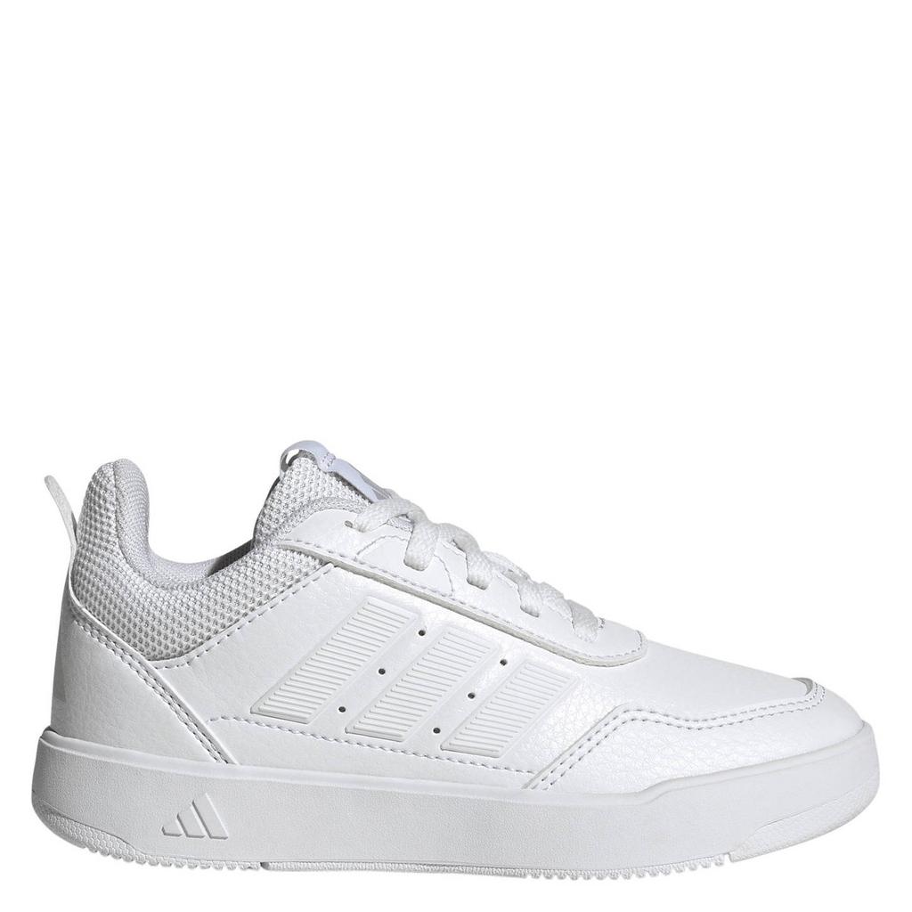 Witte jongens en meisjes adidas Sportswear Tensaur Sport imitatieleren leren sneakers 3.0 met veters