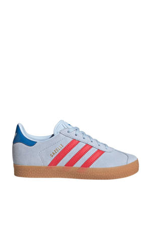 Gazelle sneakers lichtblauw/rood