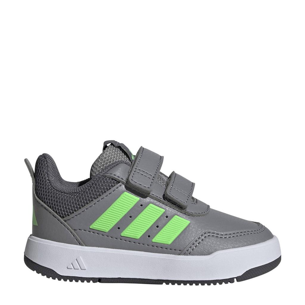 Grijs en groene jongens en meisjes adidas Sportswear Tensaur Sport 3.0 sneakers van imitatieleer/voering: mesh/voetbed: eva met klittenband