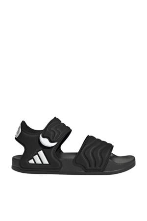 Adilette sandalen zwart/wit