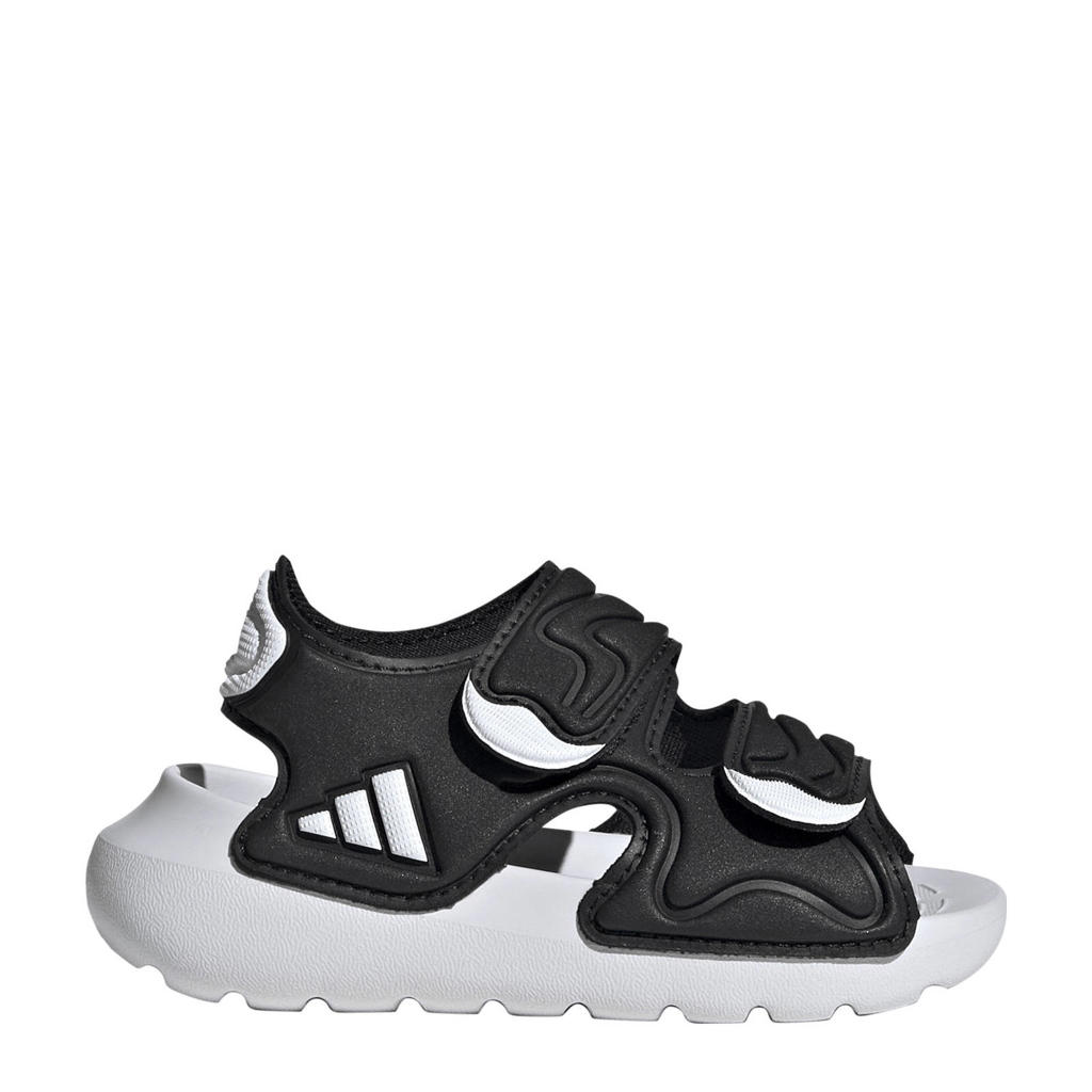 Zwart en witte jongens en meisjes adidas Sportswear AltaSwim 3 sandalen van tpu/voering: mesh/voetbed: rubber met klittenband