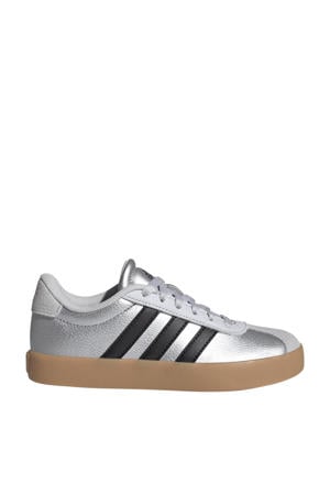 VL Court 3.0 suede sneakers zilvergrijs/zwart