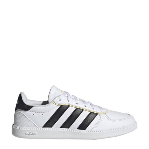 adidas Sportswear Breaknet imitatieleren leren sneakers Sleek wit/zwart afbeelding