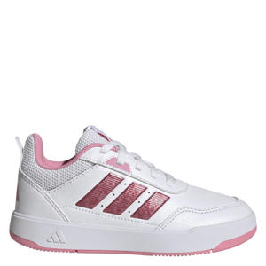 Tensaur Sport imitatieleren leren sneakers 3.0 wit/roze