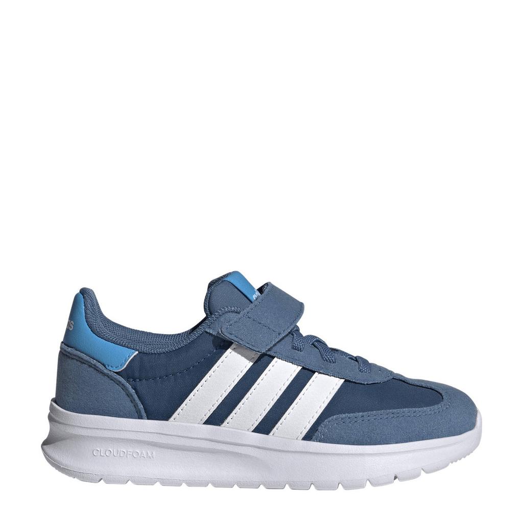 Blauw en witte jongens en meisjes adidas Sportswear Run 70s 2.0 van mesh-pu/voering: mesh/voetbed: eva met elastische veter- met klittenbandsluiting