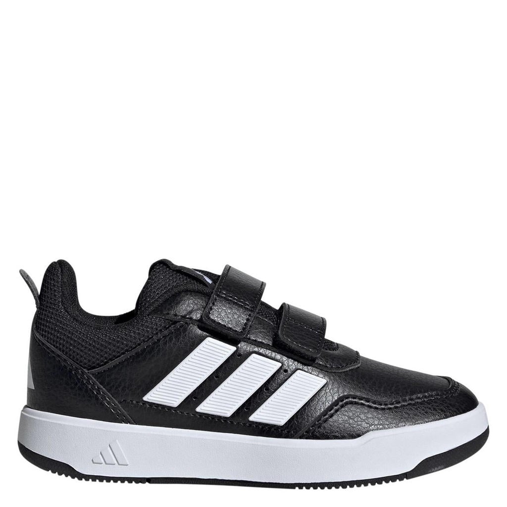 Zwart en witte jongens en meisjes adidas Sportswear Tensaur Sport 3.0 sneakers van synthetisch leren bovenwerk met klittenband