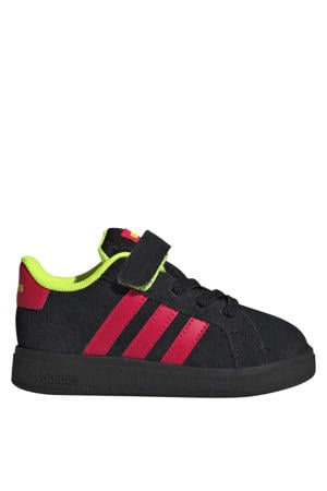 Grand Court 00's sneakers zwart/rood/geel
