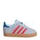 adidas Originals Gazelle sneakers lichtblauw/rood