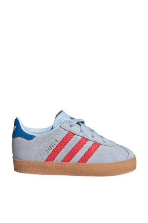 Gazelle sneakers lichtblauw/rood