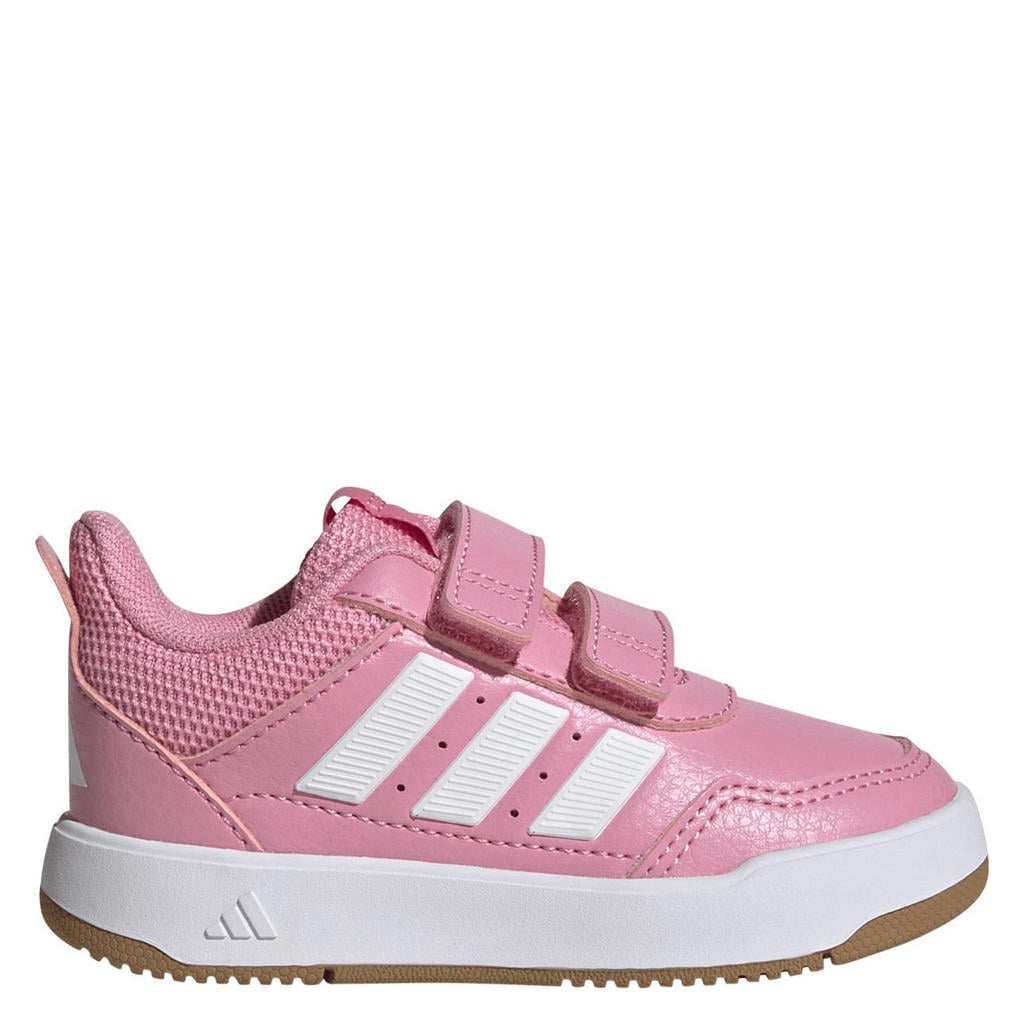 Roze en witte jongens en meisjes adidas Sportswear Tensaur Sport 3.0 sneakers van imitatieleer/voering: mesh/voetbed: eva met klittenband