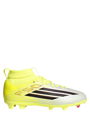 junior voetbalschoenen geel/zwart/rood