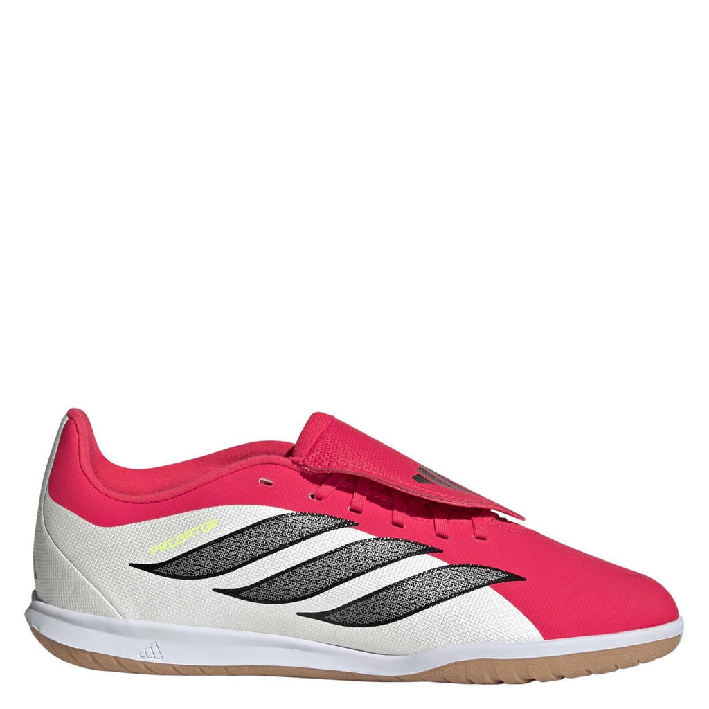 Rode jongens en meisjes adidas Performance Predator Club FT In Sala junior zaalvoetbalschoenen van imitatieleer/voering: mesh/voetbed: eva met veters
