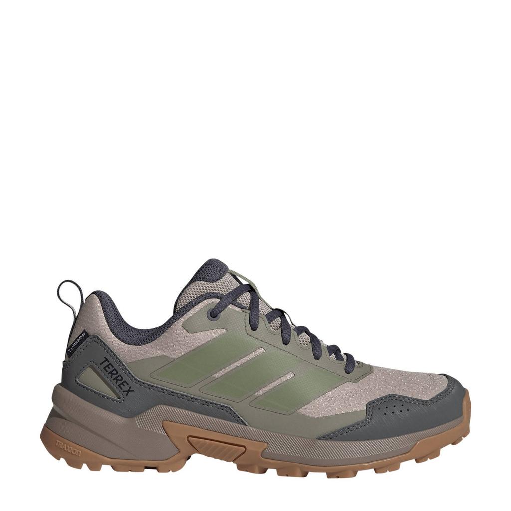 Beige en groene dames adidas Terrex Eastrail 3 wandelschoenen van mesh-pu/voering: mesh/voetbed: eva met veters