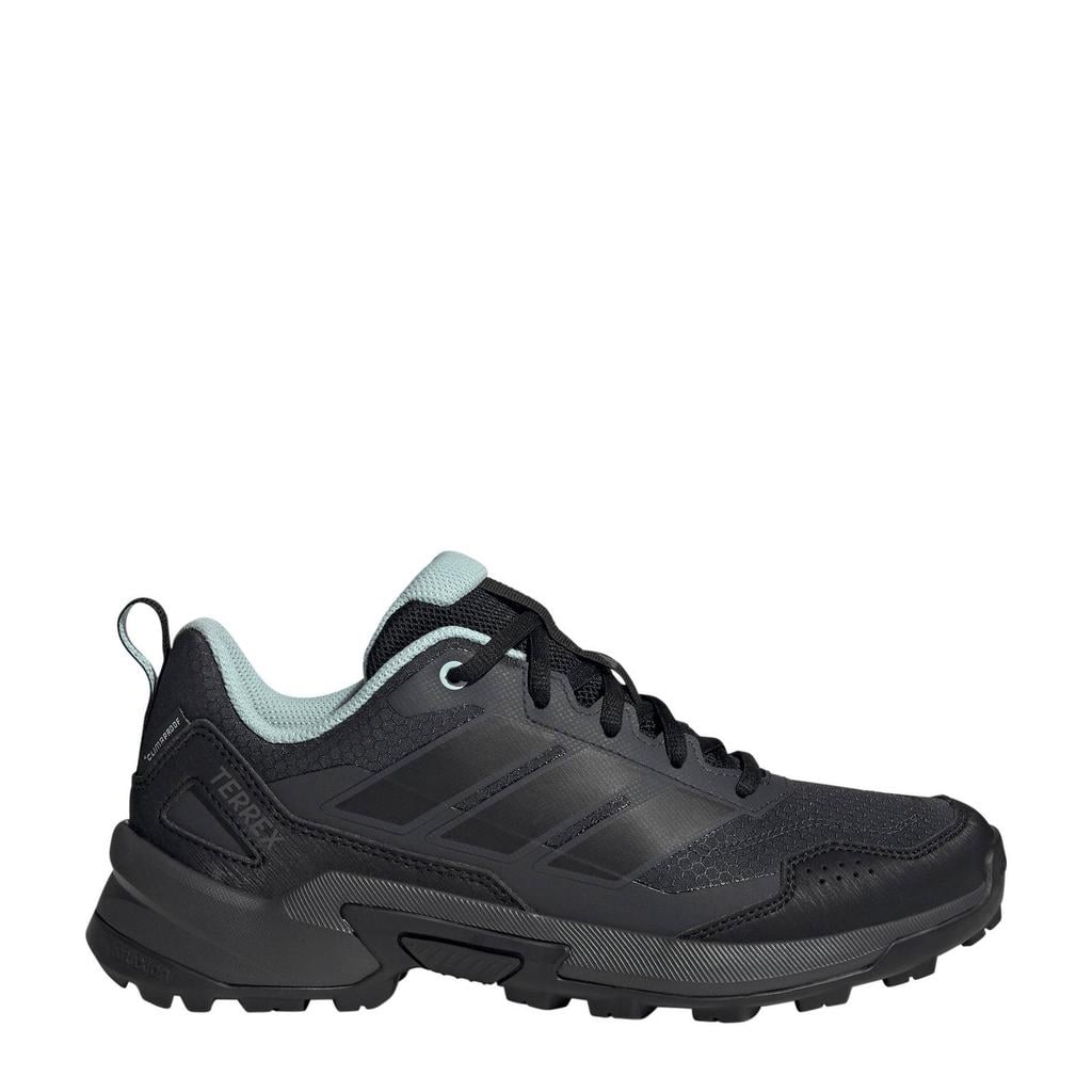 Antraciet en lichtblauwe dames adidas Terrex wandelschoenen van mesh-pu/voering: mesh/voetbed: eva met veters