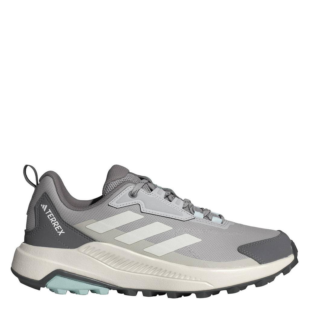 Grijs en lichtgrijze dames adidas Terrex Anylander wandelschoenen van mesh-pu/voering: mesh/voetbed: eva met veters