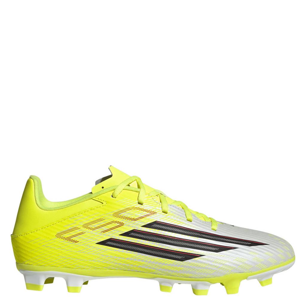 Geel, zwart en rode unisex adidas Performance F50 Club FM MG senior voetbalschoenen van imitatieleer/voering: mesh/voetbed: eva