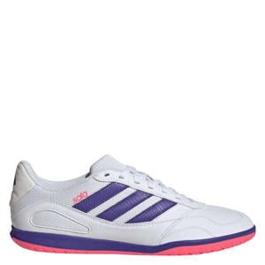 Super Sala III senior zaalvoetbalschoenen wit/paars