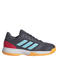 adidas Performance Ligra 8 zaalsportschoenen grijs/aqua/rood