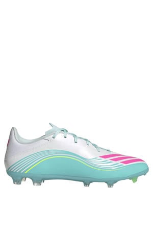 F50 Messi League FG senior voetbalschoenen wit/roze/lichtgroen