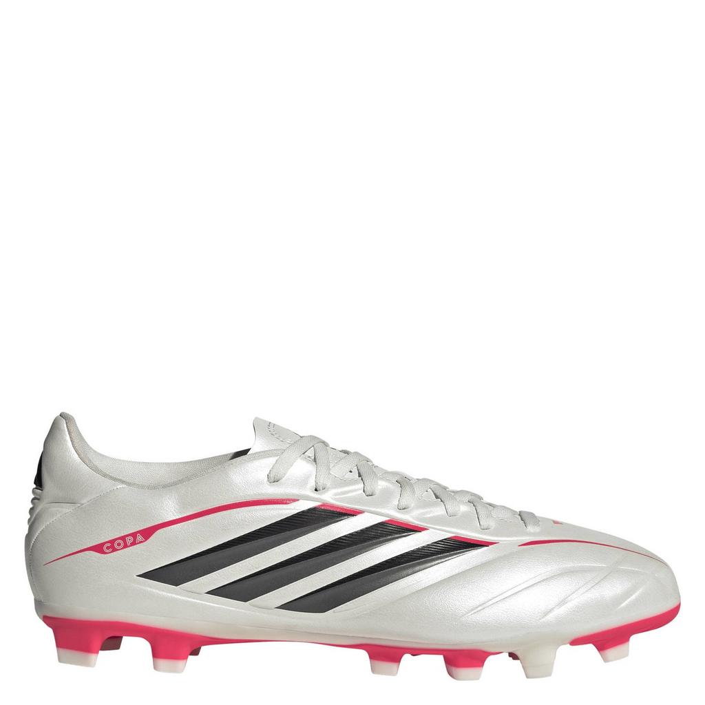 Wit en zwarte unisex adidas Performance Copa Pure IV Club FG MG senior voetbalschoenen van imitatieleer/voering: mesh/voetbed: eva