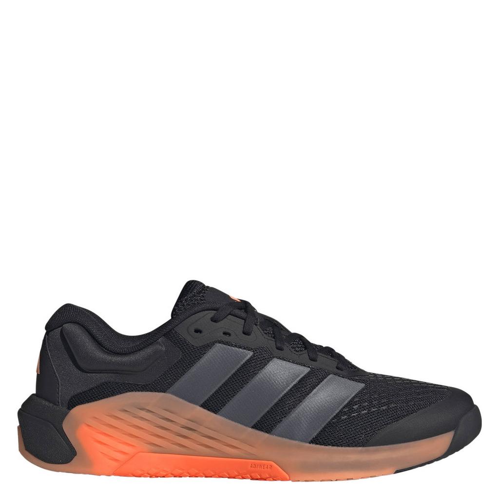 Zwart en oranje heren adidas Performance Dropset 4 Training fitness schoenen van mesh/voering: mesh/voetbed: eva met veters