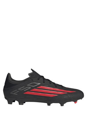 F50 League FG/MG senior voetbalschoenen zwart/rood