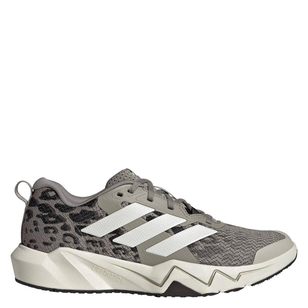 Grijs en witte dames adidas Performance Rapidmove Go fitness schoenen van mesh/voering: mesh/voetbed: eva met veters