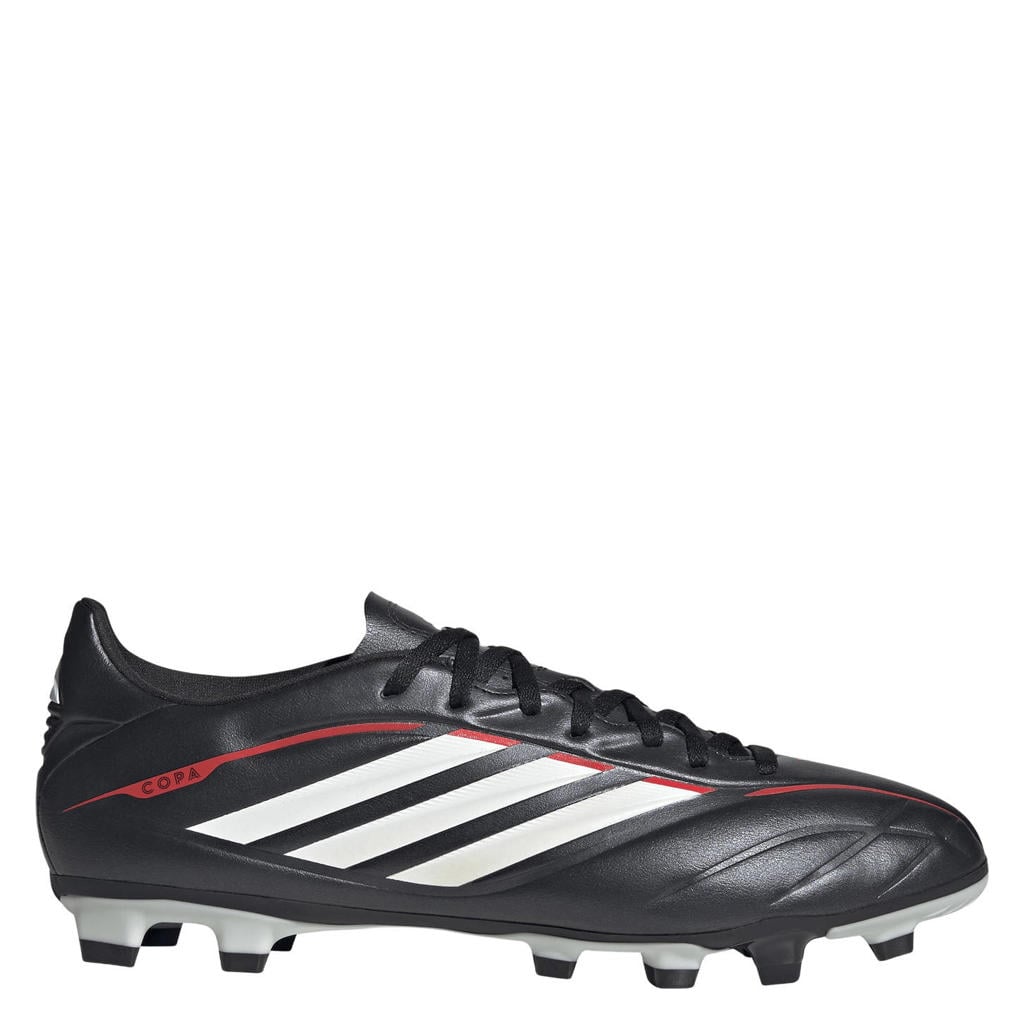 Zwart en witte unisex adidas Performance Copa Pure IV Club FG MG senior voetbalschoenen van imitatieleer/voering: mesh/voetbed: eva