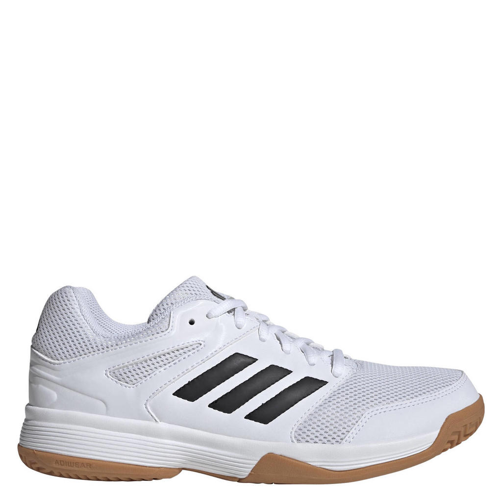 Wit en zwarte dames adidas Performance Speedcourt zaalsportschoenen van mesh/voering: mesh/voetbed: eva met veters