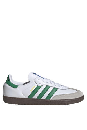 Samba OG leren sneakers wit/groen