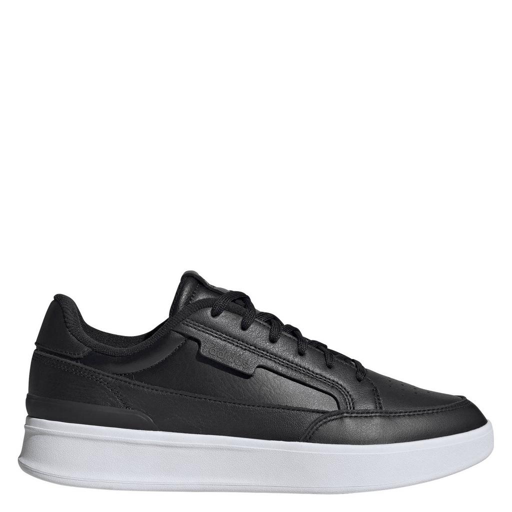 Zwart en antraciete heren adidas Sportswear Aspyre sneakers van leer/voering: mesh/voetbed: eva met veters