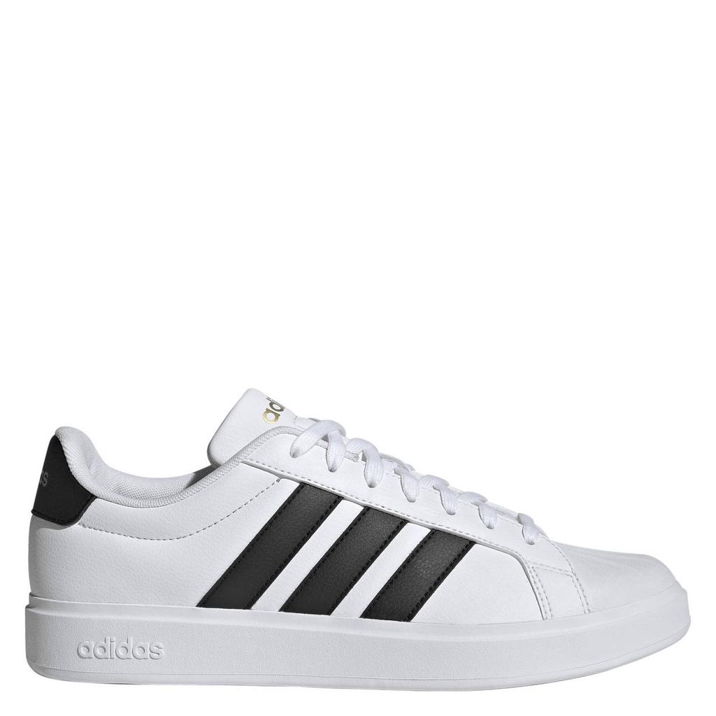 Wit en zwarte heren adidas Sportswear Streettalk sneakers - van imitatieleer/voering: mesh/voetbed: eva met veters